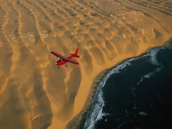 namib desert meets the atlantic ocean