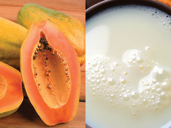 પપૈયું અને દૂધનો ફેસપેક