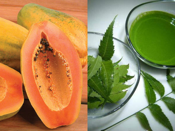 પપૈયું અને લીંમડાનો ફેસપેક