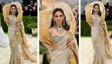 सोने की साड़ी और हीरे जड़ा ब्लाउज, ईशा अंबानी का Met Gala लुक