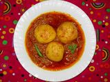 मसालेदार आलू की सब्‍जी 