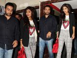 PVR में पति के साथ दिखीं शिल्‍पा शेट्टी : Pics 
