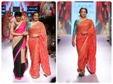  गुलाबी रंग की साड़ी पहन कर शबाना आजमी बनी शोस्‍टॉपर 