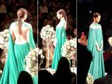 खूबसूरत बैकलेस गाउन पहन सोनम ने किया IIJW का शुभआरंभ  