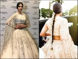 Cannes 2018: हाथो में मेंहदी और लहंगे में इंडियन ब्राइडल लुक में नजर आई Sonam Kapoor