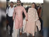 एयरपोर्ट के लिए दीपिका रणवीर ने फिर चुना एथनिक लुक