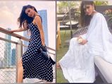 खूबसूरत और सिंपल लुक के लिए मौनी रॉय के इस आउटफिट को करें फॉलो