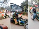 एफ- 1 कार से मिलते-जुलते थ्री व्‍हीलर में दूध बेचने वाले का वीडियो हुआ वायरल, आनंद महिंद्रा ने भी की तारीफ 