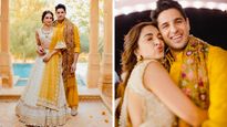 मेहंदी में कियारा ने हेयर डू में की बोहेमियन चोटी और लाइट मेकअप, सिद्धार्थ ने कैरी किया इंडियन लुक