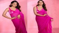 Alia Bhatt: गुलाबी साड़ी स्टाइल कर आलिया भट्ट बनीं फैशन क्वीन, बोल्ड ब्लाउज़ ने मचाया तहलका 