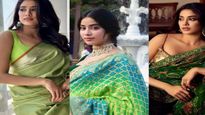 Janhvi Kapoor: हरियाली तीज पर जाह्नवी कपूर के ग्रीन साड़ी के किलर लुक को करें स्टाइल 