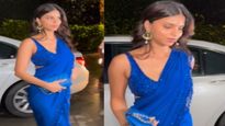 Suhana Khan: आलिया कश्यप की सगाई में सुहाना खान ने ब्लू साड़ी में लूटी महफिल, दिखा शोख़ अंदाज  