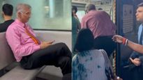 जाम से बचने के लिए 12 हजार करोड़ रुपए के माल‍िक  ने लोकल ट्रेन में किया सफर, वीडियो वायरल