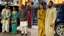 धोती-कुर्ता पहने आलिया संग अयोध्या पहुंचे रणबीर, पीली साड़ी में विक्‍की संग दिखी कैटरीना 