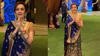 अनंत-राधिका की पूजा में नीता अंबानी का दिखा रॉयल अंदाज, सोने का ब्‍लाउज और हीरों के हार में दी सबको मात
