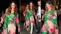फ्लोरल ड्रेस पहन सोलो डिनर करने पहुंची दीपिका पादुकोण, लाखों के बैग  के साथ बेबी बंप को भी क‍िया फ्लॉन्‍ट 