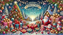Merry Christmas and Happy New Year 2025: प्रियजनों को भेजें क्रिसमस और नए साल 2025 की शुभकामनाएं