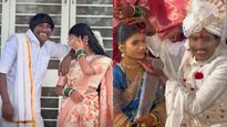 bigg boss marathi winner Suraj Chavan ties knot to cousin daughter and childhood friend sanjana