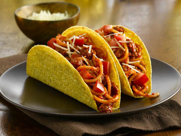Spaghetti Tacos