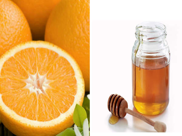 शहद और संतरे के रस से मसाज करें