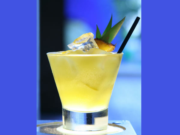 Fresh pineapple cooler drink