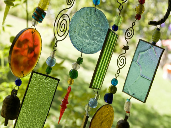 विंड चाइम और फोटो कोलाज