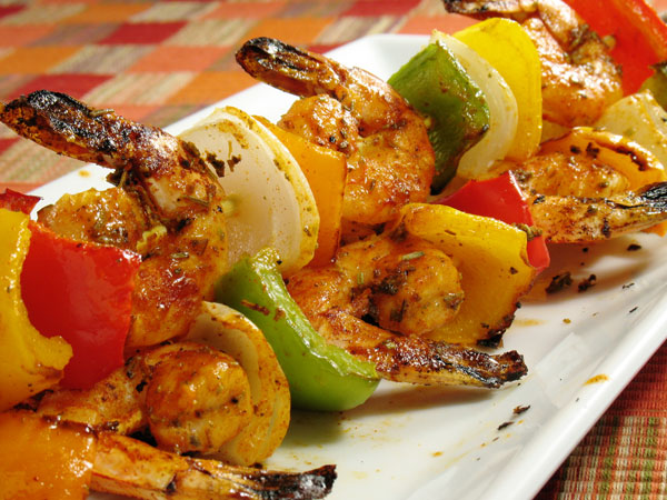 Chilli Garlic Prawn Kebabs For Ramzan