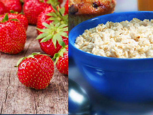 जई और स्ट्रॉबेरी का जोड़