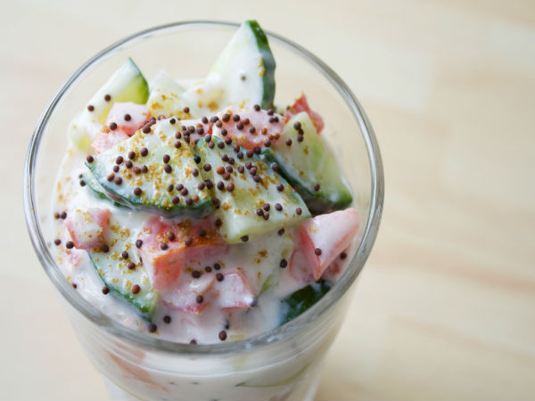 Tomato And Cucumber Raita 