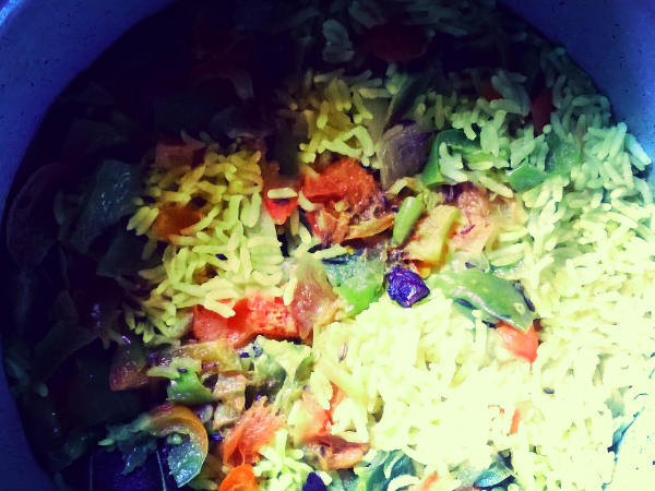 Capsicum pulao receipe