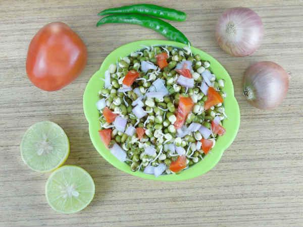 4) स्‍प्राउट चाट 