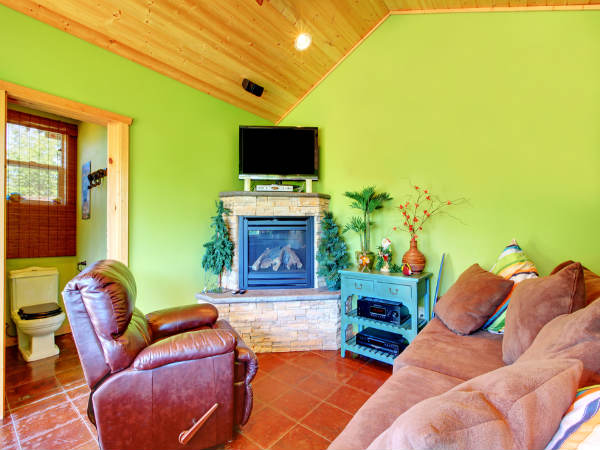 Add creative colours to small spaces