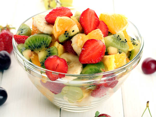 Chilled Summer Fruit Salad For Breakfast 