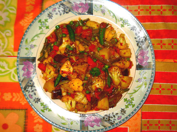  South Indian Mixed Vegetable Curry 