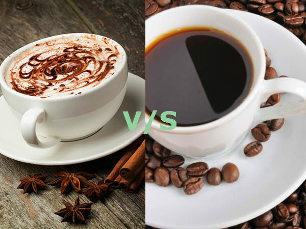  Black coffee VS Regular Coffee 