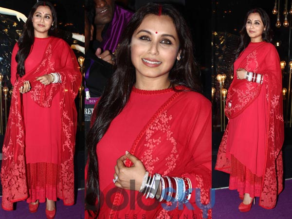 Rani Mukherjee In Red Sabyasachi Suit