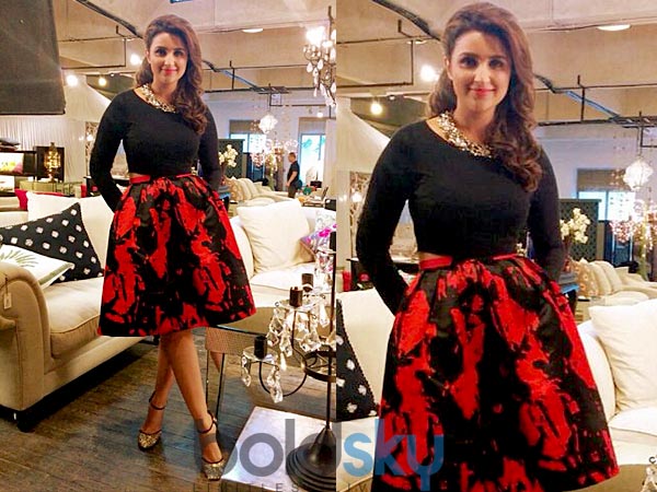 Parineeti Chopra In Short Zara Skirt