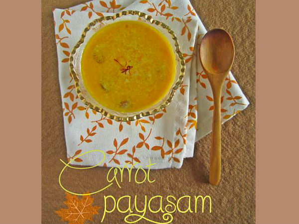 carrot payasam or carrot kheer