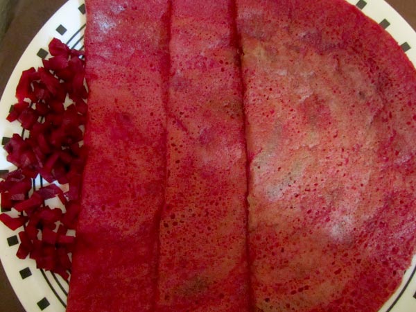 Yummy Beetroot Dosa Recipe 