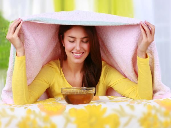Steam Inhalation – effective home remedy for a cold