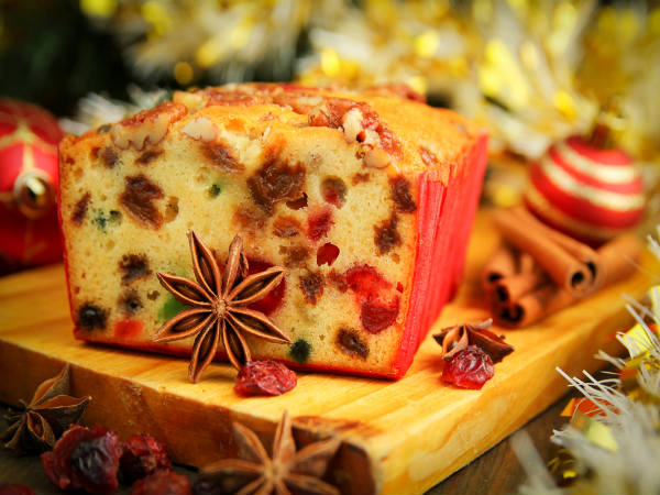 Egg less Fruit and Nut Cake Recipe 