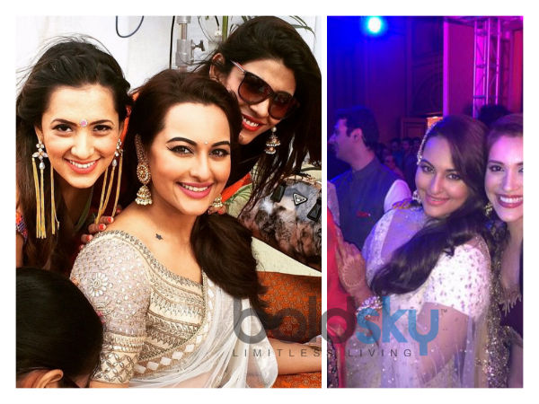 वाइट साड़ी में सोनाक्षी