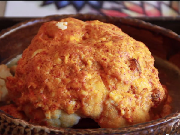 Spicy Tandoori Gobi Recipe (Without Oven)