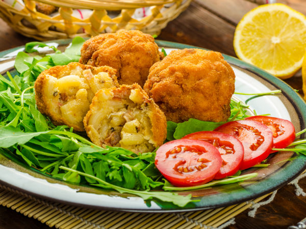 Creamy Macaroni & Corn Cheese Balls