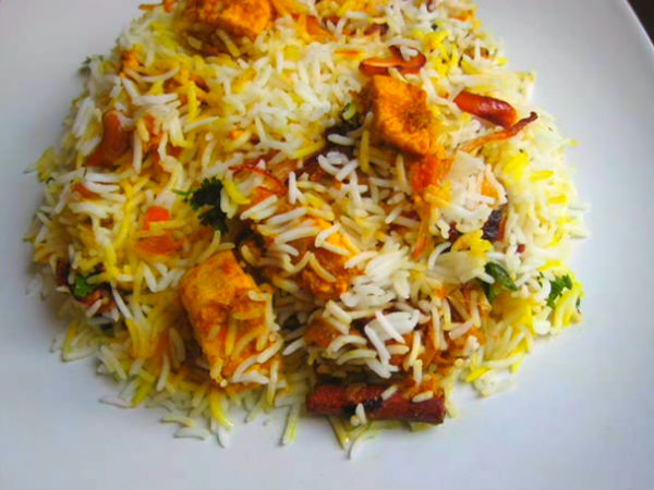 Paneer biryani recipe