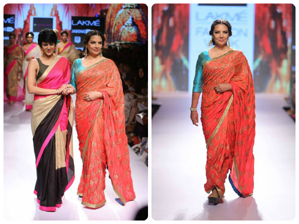 LFW 2015: It's Saree's Galore At Mandira Bedi's Show