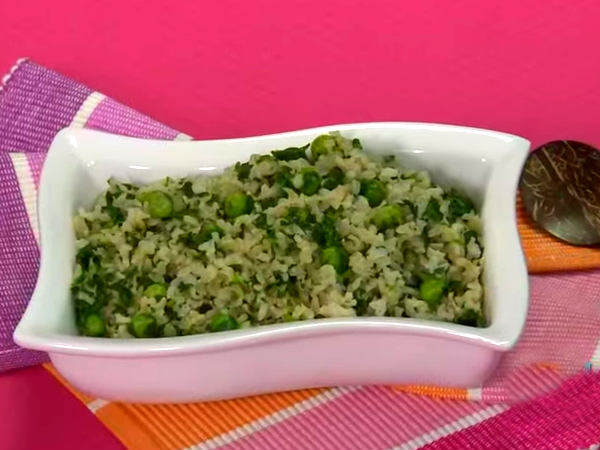 Green peas and methi pulao recipe 