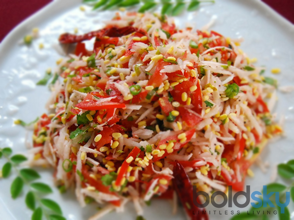 Kosambari: south Indian vegetarian side dish 