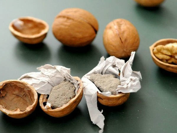 सीमेंट से बने अखरोट