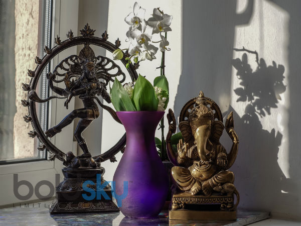  13 दीवार पर किसी संत की तस्वीर या बुद्धा की मूर्ती रखें 